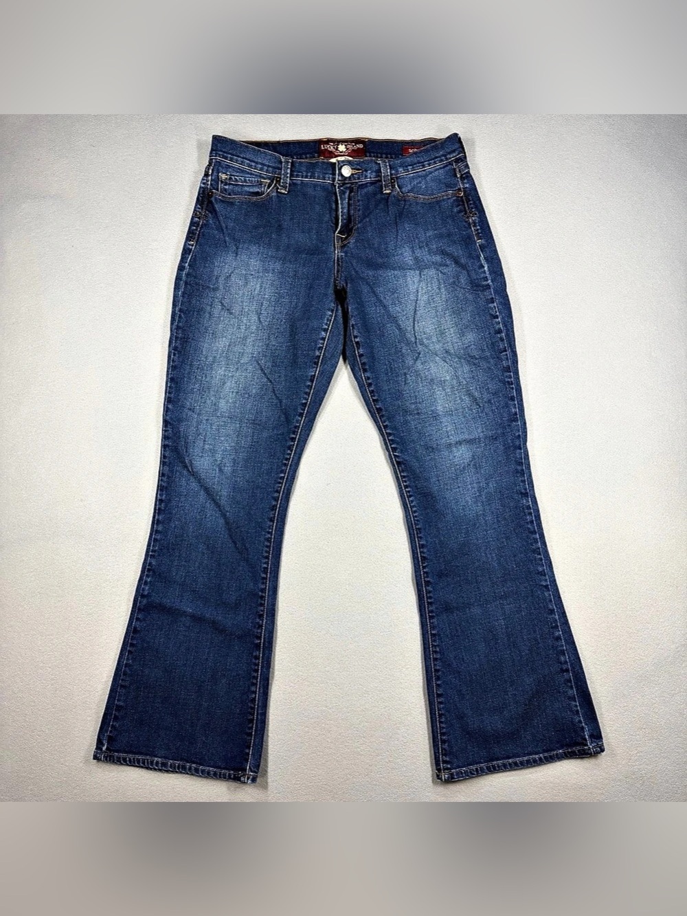 Lucky Brand Sofia Boot Jeans Womens 8/28 Ankle Bootcut Medium Wash Blue Denim